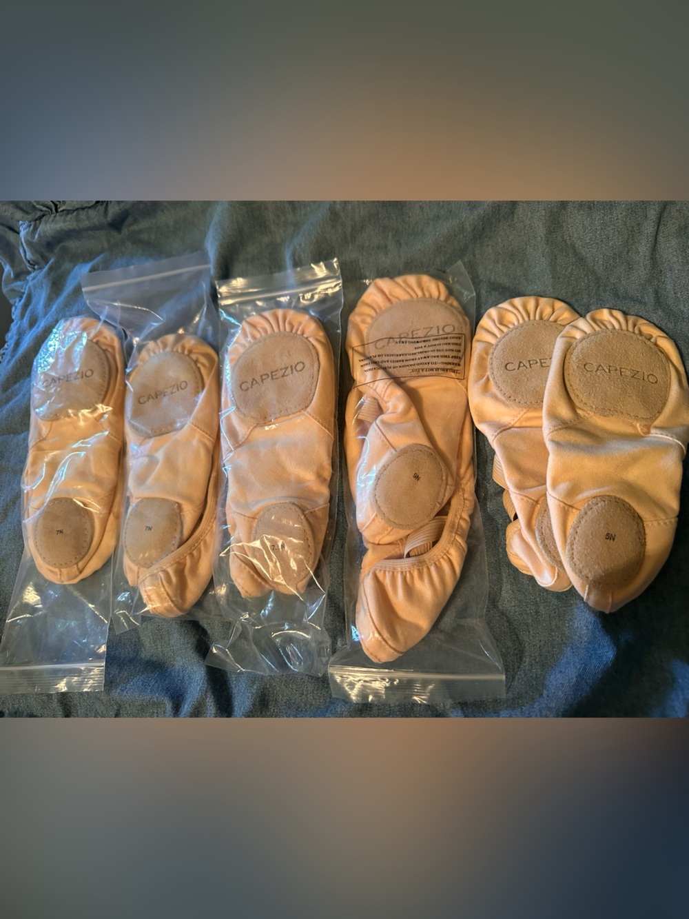 5 pairs of NEW CAPEZIO Ballet Shoes